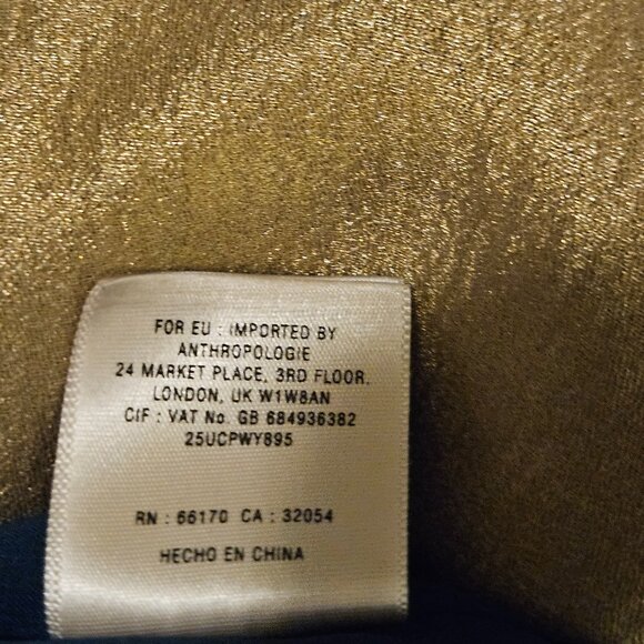 Floreat by Anthropologie Shift Dress, Cap Sleeves Aztec Pattern Size 12 - Picture 9 of 12